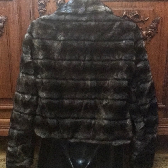Monoplaza faux fur jacket Coat Small - Picture 6 of 7
